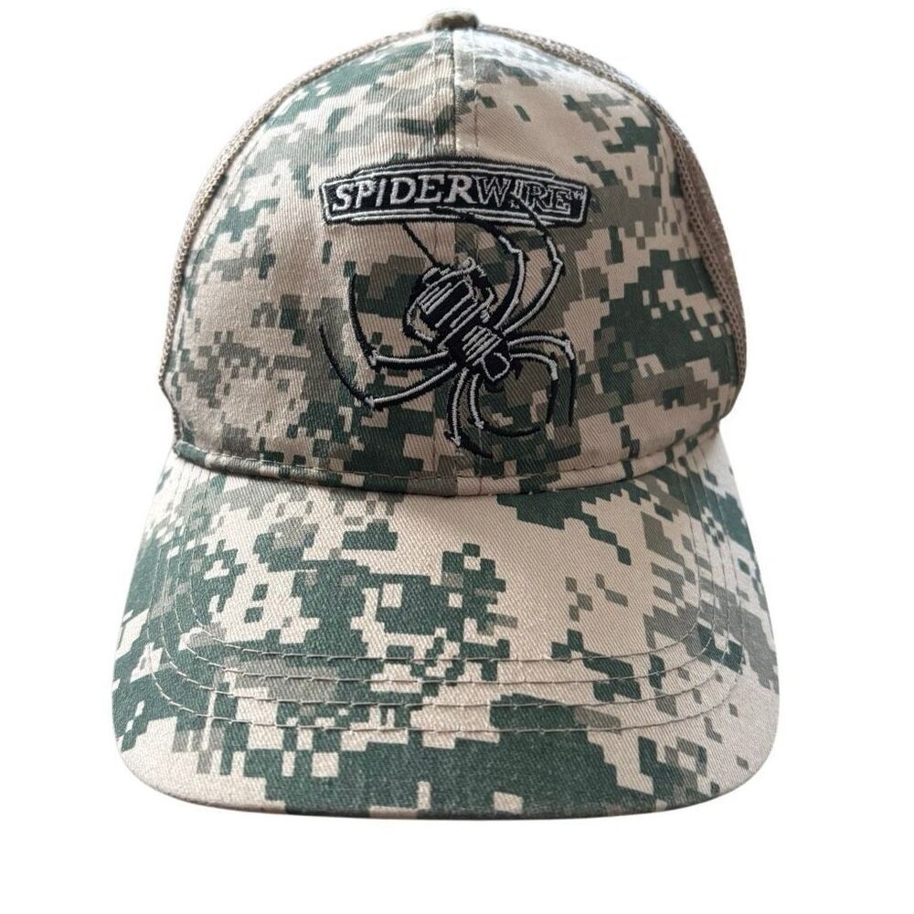 SpiderWire Digital Camouflage Mesh Adjustable Hat